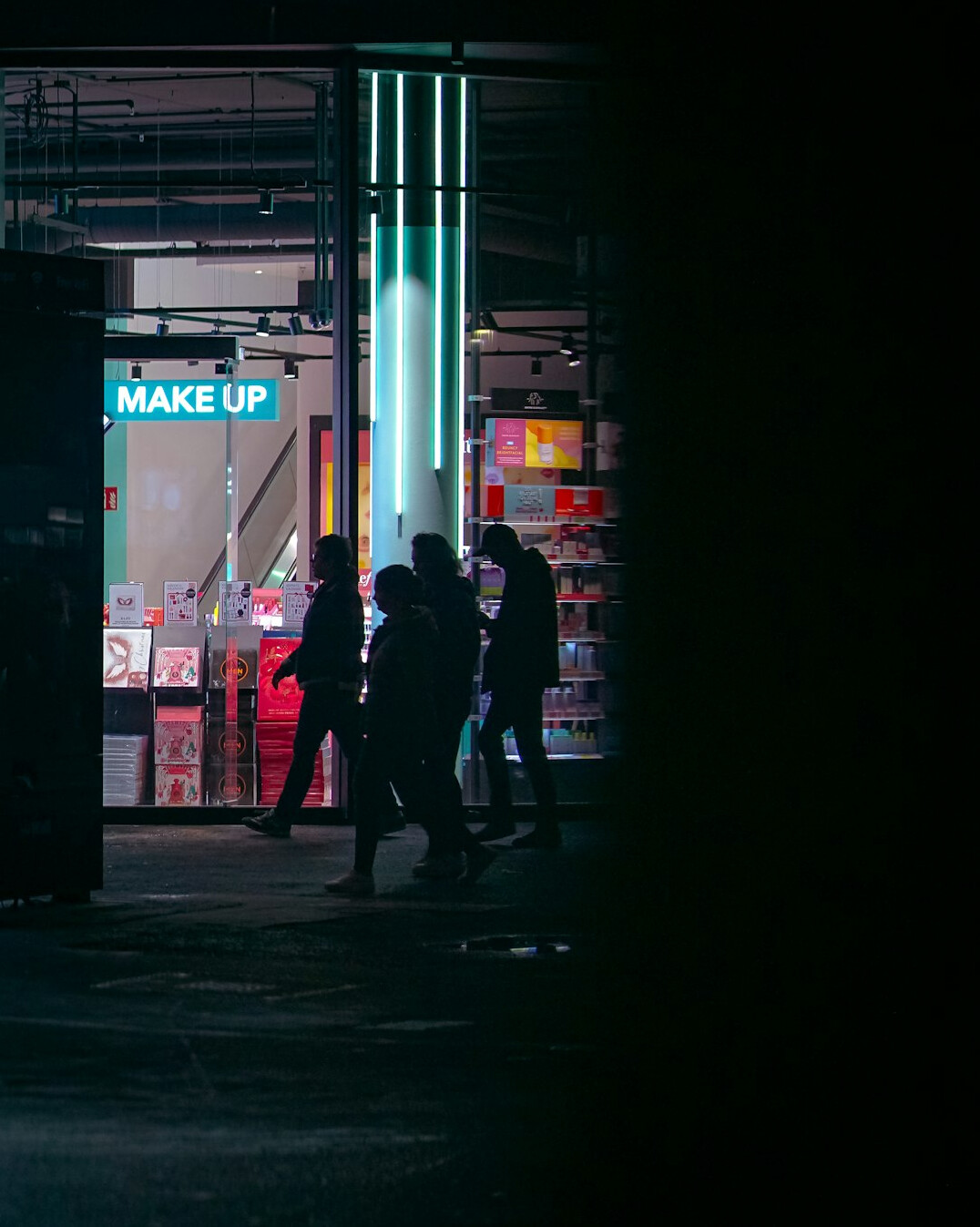 group of teenagers in store