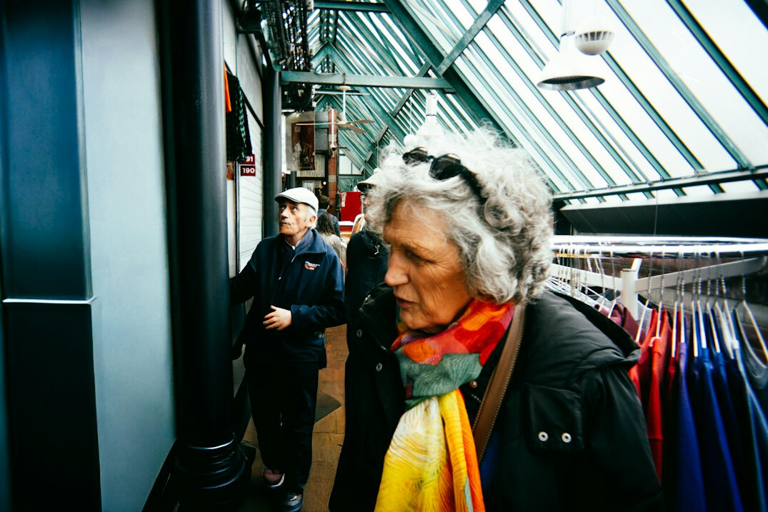 store detective observing customers